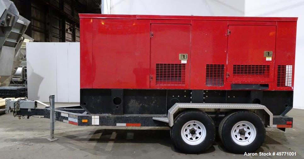 Used Baldor Trailer Mounted Diesel Powered Generator, 200 KW / 250 KVA.