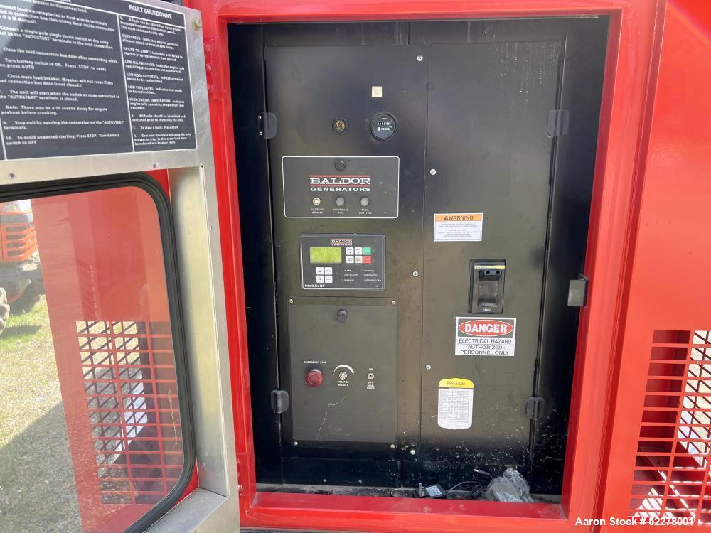 Used Baldor 200 kW Standby (180 kW prime) Rental Grade Portable Diesel Generator Set, model TS250T, SN-P1110270012. John Deere 6068HF475 engine rated 314 HP at 1800 RPM, SN-PE6068L114688, EPA tier 3 ...