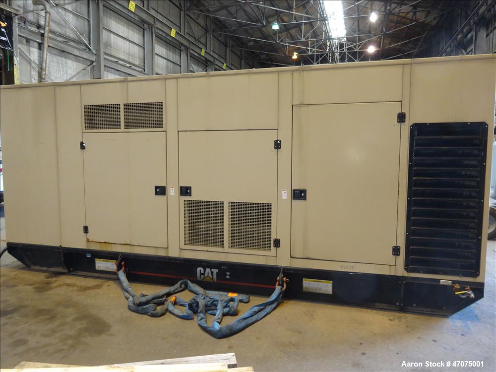 Used CAT 3412 engine. Caterpillar 750 kW  diesel generator.