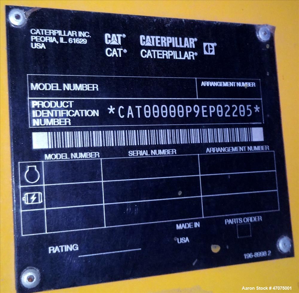 Used CAT 3412 engine. Caterpillar 750 kW  diesel generator.