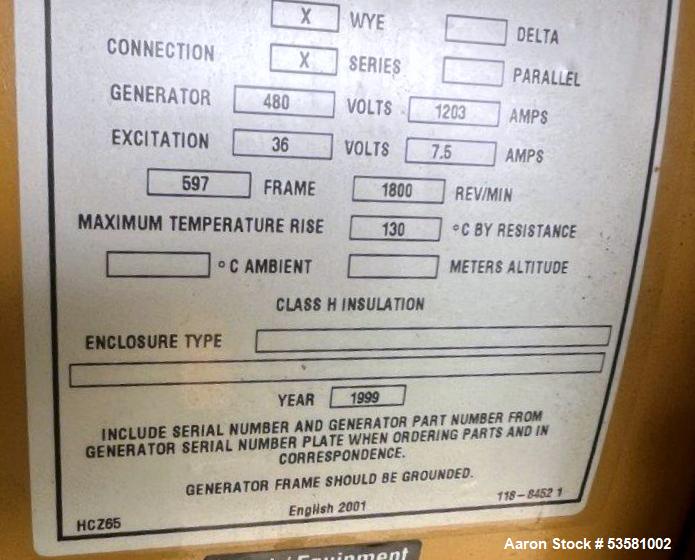 CAT 800kW Diesel Generator Set