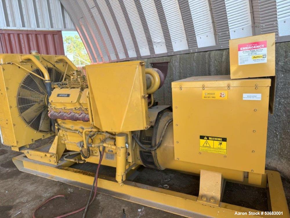 Used Caterpillar 475 kW Diesel Generator Set. CAT 3412. 594 KVA. SERIAL # 81Z09374.