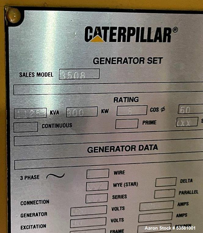 900kW CAT Diesel Generator