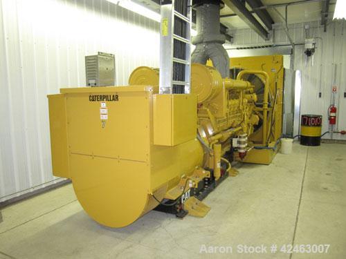 Used Caterpillar 2000 kW Standby / 1825 kW Prime Diesel Generator Set. CAT 3516 engine rated 2628 hp @ 1800 rpm, serial #1HZ01891. SR4B3/60/480V. 3000 Amp breaker. EMCP II control. Dual jacket water ...