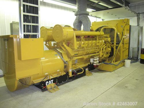 Used Caterpillar 2000 kW Standby / 1825 kW Prime Diesel Generator Set. CAT 3516 engine rated 2628 hp @ 1800 rpm, serial #1HZ01891. SR4B3/60/480V. 3000 Amp breaker. EMCP II control. Dual jacket water ...