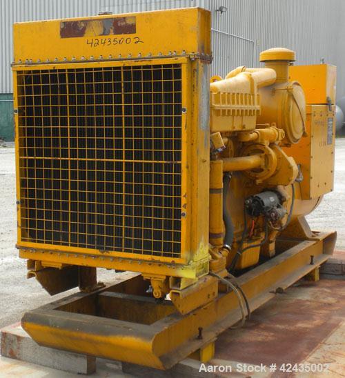 Used Cat 285 kW Diesel Generator Set. Caterpillar model D343 engine, serial #62B15282, rated 415 hp @ 1800 rpm. 3/60/240-480 Volt. Main-line circuit breaker. Block heater, muffler (ships loose). 1668...