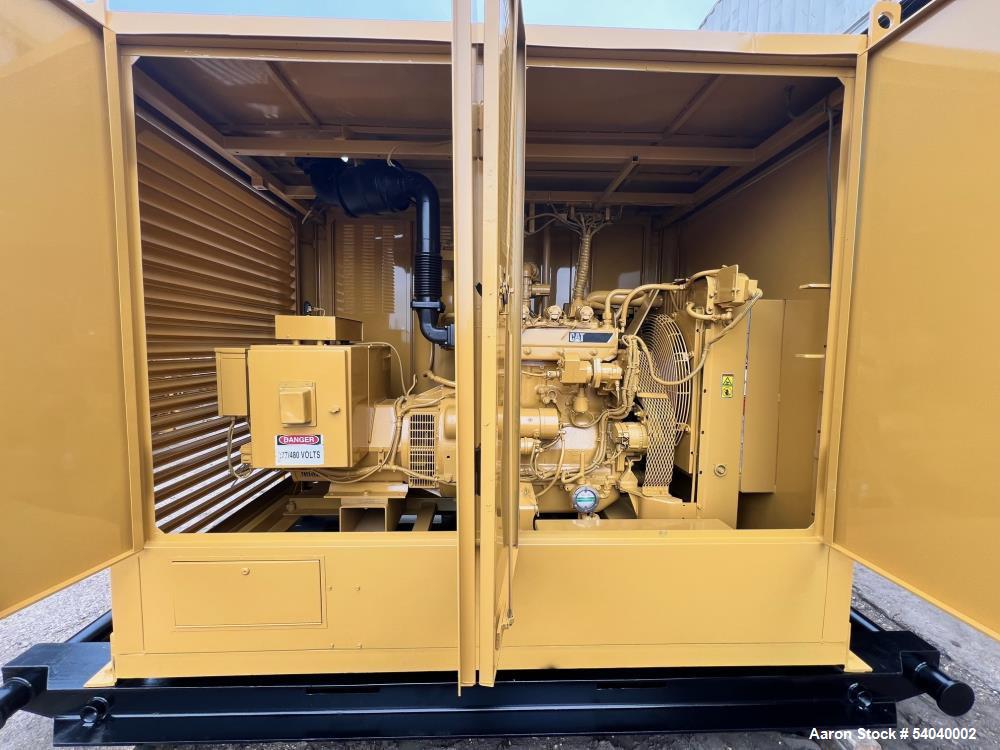 Used 60kW Caterpillar Natural Gas Generator – Model G3304NA, Enclosed, 3-Phase, Skid Mounted
