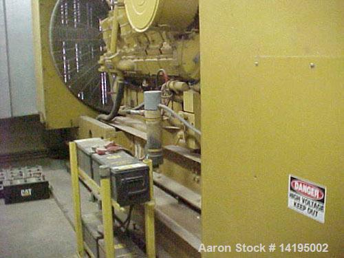 Used-CAT 1250 kW Standby Diesel Generator Set. Caterpillar model 3512 engine SN-24Z06091 rated 1818 HP @ 1800 RPM. 3/60/480V...