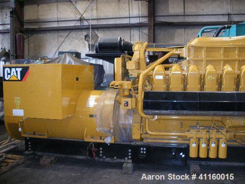Unused-CAT 1900 kW Continuous Natural Gas Generator Set. Caterpillar G3520C engine rated 2671 HP @ 1800 RPM. 3/60/12470V CAT SR4B gen end with PMG (permanent magnet generator). EMCP II digital contro...