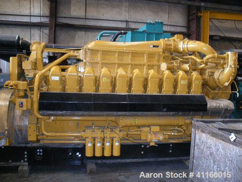 Unused-CAT 1900 kW Continuous Natural Gas Generator Set. Caterpillar G3520C engine rated 2671 HP @ 1800 RPM. 3/60/12470V CAT SR4B gen end with PMG (permanent magnet generator). EMCP II digital contro...
