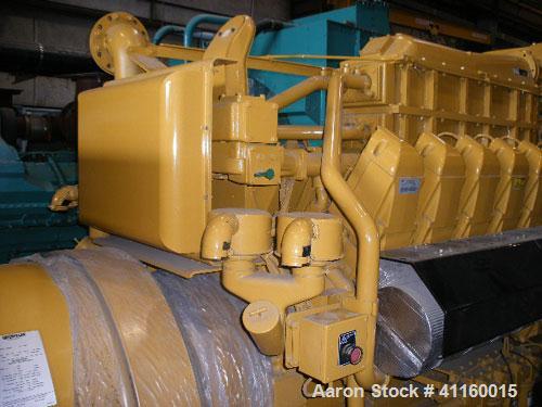Unused-CAT 1900 kW Continuous Natural Gas Generator Set. Caterpillar G3520C engine rated 2671 HP @ 1800 RPM. 3/60/12470V CAT SR4B gen end with PMG (permanent magnet generator). EMCP II digital contro...