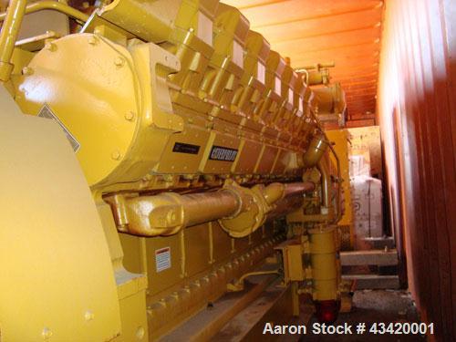Used CAT 1750 kW Standby, 1600 kW Prime, Rated Diesel Generator Set.  CAT certified rebuild in 2008.  CAT 3516 engine, rebuild engine serial #25Z80001.  3/60/480V.  No radiator.  Less than 10 hours.