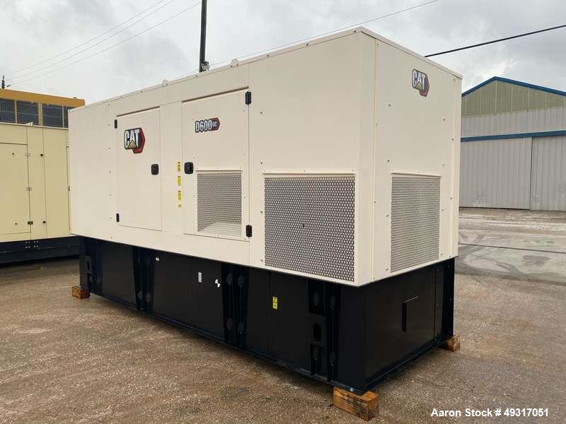 Unused Caterpillar 600 kW Diesel Generator – D600GC, Tier 2, UL142 Fuel Tank, IBC Seismic, 2024