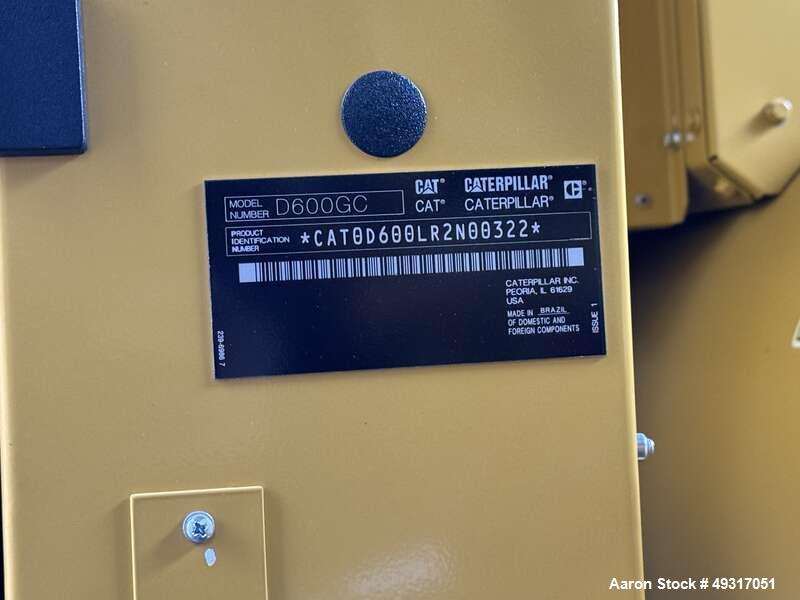 Unused Caterpillar 600 kW Diesel Generator – D600GC, Tier 2, UL142 Fuel Tank, IBC Seismic, 2024
