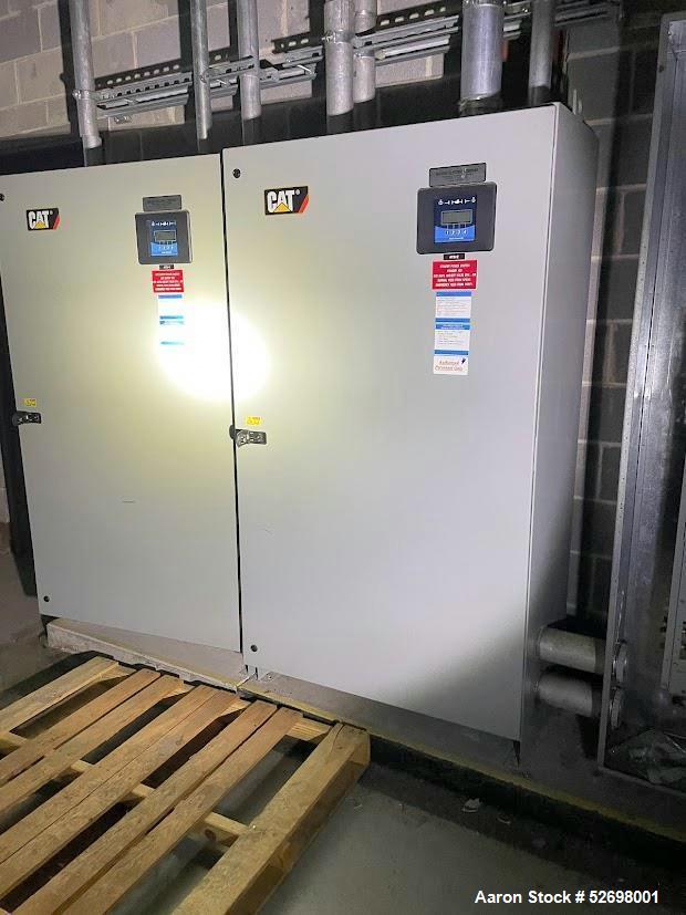 Used Caterpillar 500 kW standby diesel generator set, SN-CER00464. CAT 3456 engine rated 764 HP at 1800 RPM, 3/60/277/480V, 12 lead reconnectable to other voltages. 800 Amp main-line circuit breaker....