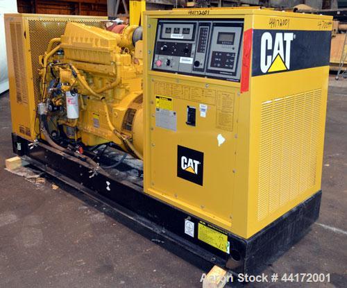 Used Caterpillar 225kW standby diesel generator set. CAT model 3306B engine rated 335 HP @ 1800 RPM, SN-2AJ00527. 3/60/277/480V, 12 lead re-connectable. EMCP digital control panel. 400 Amp main-line ...