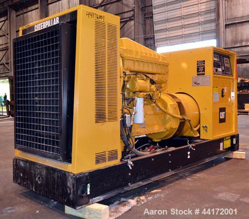 Used Caterpillar 225kW standby diesel generator set. CAT model 3306B engine rated 335 HP @ 1800 RPM, SN-2AJ00527. 3/60/277/480V, 12 lead re-connectable. EMCP digital control panel. 400 Amp main-line ...