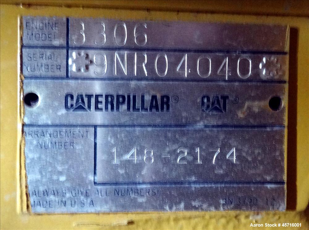 Used Caterpillar 250 kW diesel generator set. CAT 3306 engine