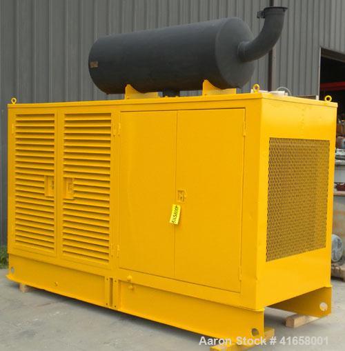 Used CAT 210kW Diesel Generator Set. Caterpillar 3406 engine S/N 90U9531. CAT model SR-4 gen end, 3/60/277/480V, S/N 47BH3988, arrangement # 6N4997. Main-line circuit breaker, battery charger, block ...