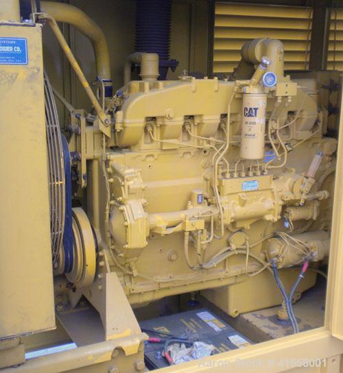Used CAT 210kW Diesel Generator Set. Caterpillar 3406 engine S/N 90U9531. CAT model SR-4 gen end, 3/60/277/480V, S/N 47BH3988, arrangement # 6N4997. Main-line circuit breaker, battery charger, block ...