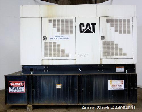 Used Caterpillar 350 kW Standby Diesel Generator Set. CAT model 3406 engine rated 519 HP at 1800 RPM, SN-4ZR06144. 3/60/277/480V currently set up at 480V reconnectable to other voltages. Generator mo...