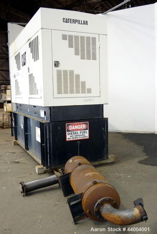 Used Caterpillar 350 kW Standby Diesel Generator Set. CAT model 3406 engine rated 519 HP at 1800 RPM, SN-4ZR06144. 3/60/277/480V currently set up at 480V reconnectable to other voltages. Generator mo...