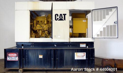Used Caterpillar 350 kW Standby Diesel Generator Set. CAT model 3406 engine rated 519 HP at 1800 RPM, SN-4ZR06144. 3/60/277/480V currently set up at 480V reconnectable to other voltages. Generator mo...