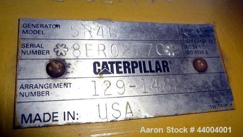 Used Caterpillar 350 kW Standby Diesel Generator Set. CAT model 3406 engine rated 519 HP at 1800 RPM, SN-4ZR06144. 3/60/277/480V currently set up at 480V reconnectable to other voltages. Generator mo...