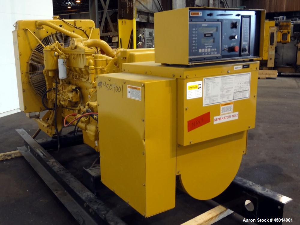 Used- Caterpillar 400 kW standby diesel generator set, SN-9DR04152. CAT model 3406 engine rated 587 HP @ 1800 RPM, SN-4ZR075...