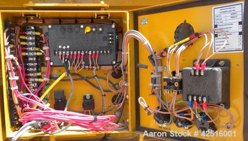 Used CAT 500 kW continuous diesel generator set. Caterpillar model 3412 engine, serial #81Z25339, rated 823 hp @ 1800 rpm. 3/60/277/480 volt, Kato generator model A270920001, serial #14197. Self stan...