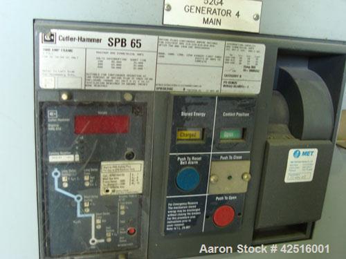 Used CAT 500 kW continuous diesel generator set. Caterpillar model 3412 engine, serial #81Z25339, rated 823 hp @ 1800 rpm. 3/60/277/480 volt, Kato generator model A270920001, serial #14197. Self stan...