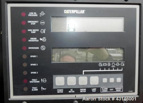 Used Cat 750kW Standby Diesel Generator Set. Cat model 3412 engine rated 1109 hp at 1800 rpm, serial #1EZ06388. 3/60/480V 12 wire. EMCP II+ digital control. UL 2200 listed package. 1600 Amp main-line...