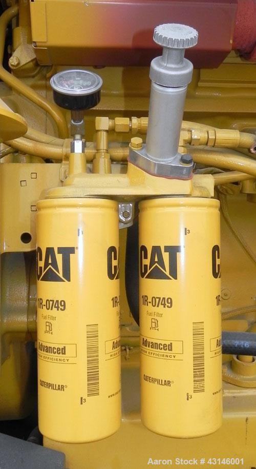 Used Cat 750kW Standby Diesel Generator Set. Cat model 3412 engine rated 1109 hp at 1800 rpm, serial #1EZ06388. 3/60/480V 12 wire. EMCP II+ digital control. UL 2200 listed package. 1600 Amp main-line...