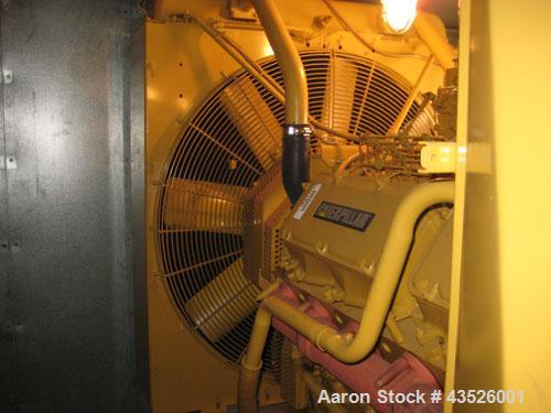 Used Caterpillar 600 kW Standby Diesel Generator Set. CAT 3412 engine rated 896 hp @ 1800 rpm, serial # 81Z21452. 3/60/208/277/480V 12 lead re-connectable. EMCP II digital control panel. 1000 gallon ...