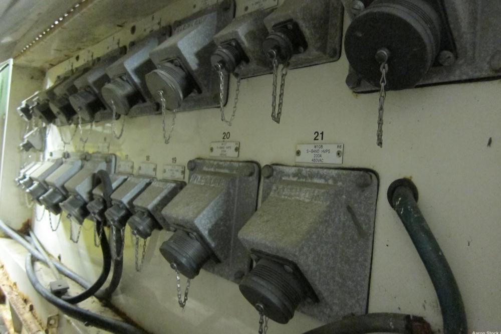 Used Caterpillar 800kW Standby (725kW prime) Portable Diesel Generator Set. CAT 3412 engine rated 1071 HP at 1800 RPM, SN-2WJ01039. 3/60/480V. EMCP II digital control panel. 1200 Amp mainline circuit...