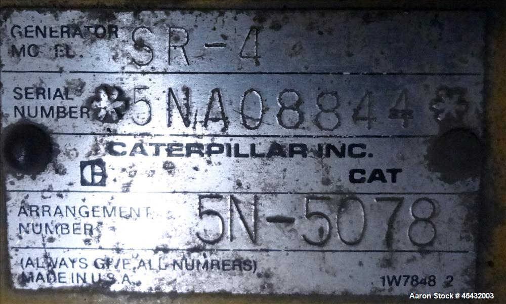 Used Caterpillar 500 kW Standby Generator Set, CAT Model 3412