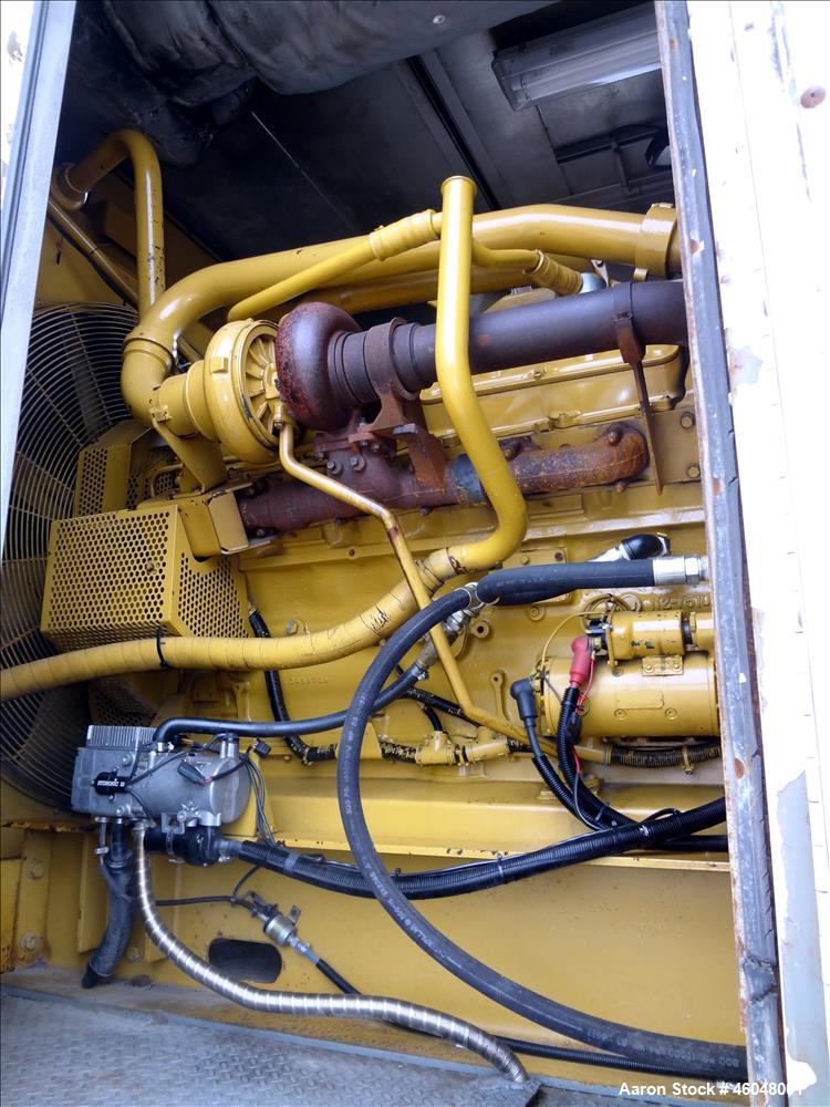 Used Caterpillar 800 kW standby (725 kW prime) diesel generator set, portable / trailer mounted. Cat 3412 engine rated 1071 HP at 1800 RPM, SN-2WJ02209. 3/60/277/480V. 1200 Amp main-line circuit brea...