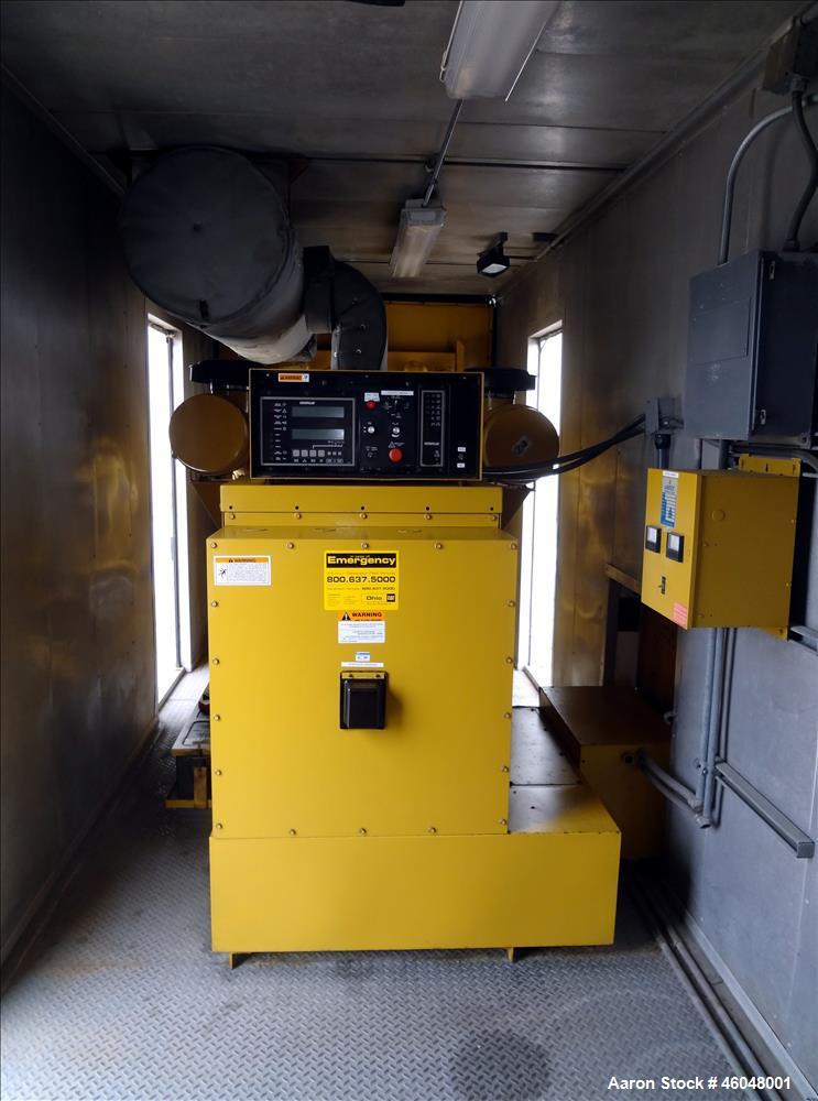 Used Caterpillar 800 kW standby (725 kW prime) diesel generator set, portable / trailer mounted. Cat 3412 engine rated 1071 HP at 1800 RPM, SN-2WJ02209. 3/60/277/480V. 1200 Amp main-line circuit brea...