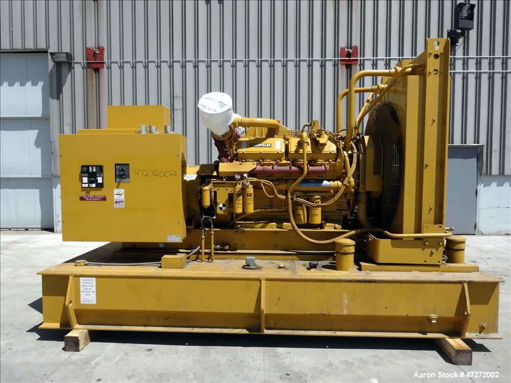 Used Caterpillar 600 kW standby diesel generator. CAT 3412 engine