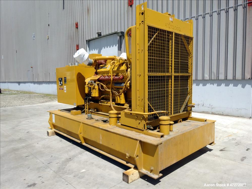 Used Caterpillar 600 kW standby diesel generator. CAT 3412 engine