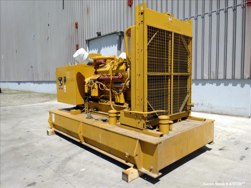 Used- Caterpillar 600 kW standby diesel generator. CAT 3412 engine