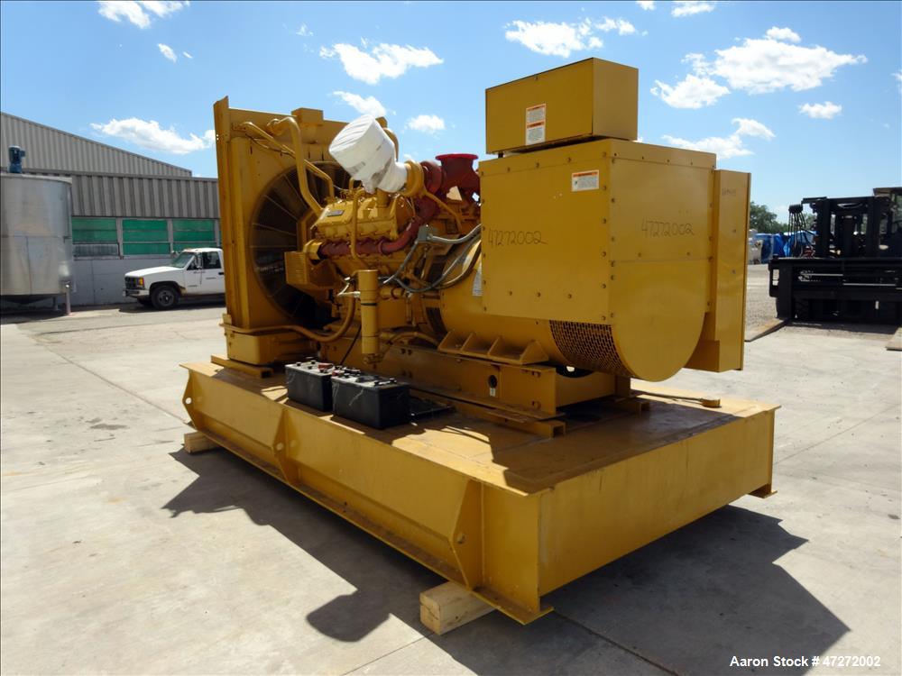 Used Caterpillar 600 kW standby diesel generator. CAT 3412 engine