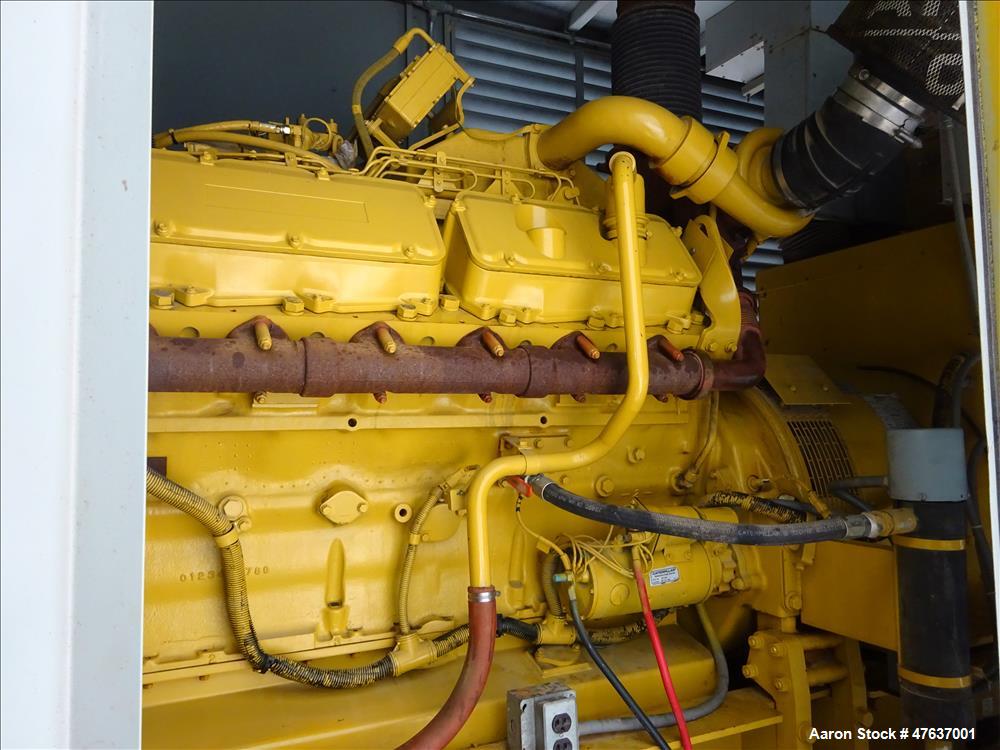 Used Caterpillar 700 kW diesel generator. CAT 3412 engine SN-2WJ00992.