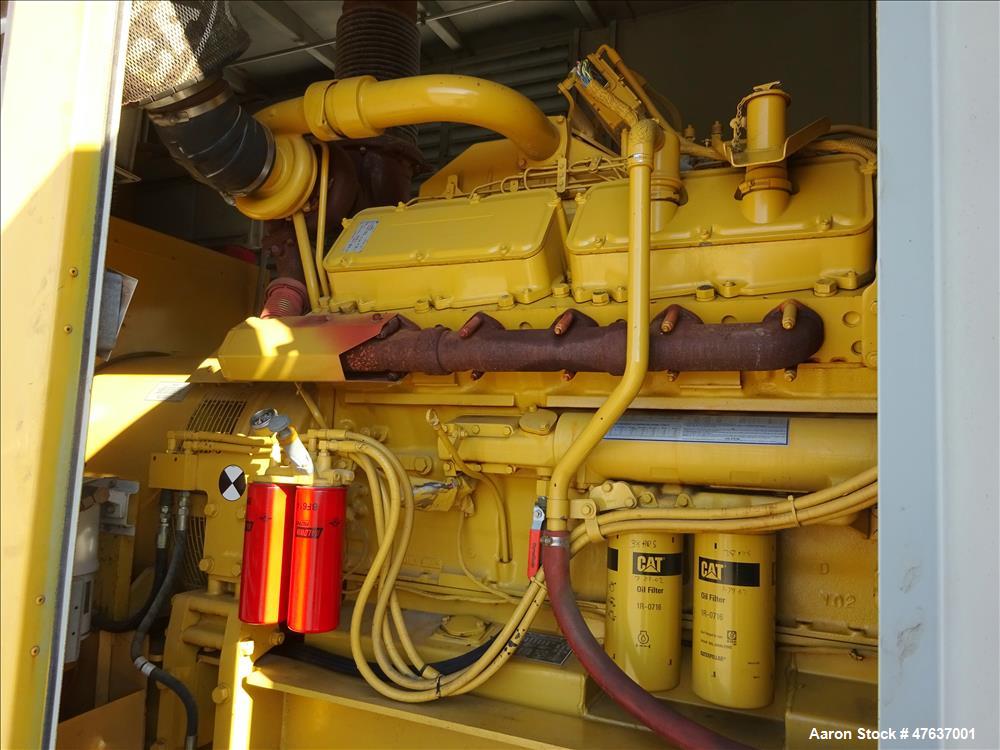 Used Caterpillar 700 kW diesel generator. CAT 3412 engine SN-2WJ00992.