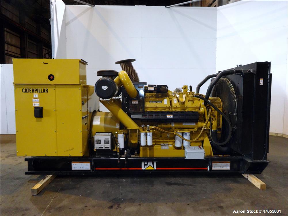 Used CAT 500 kW diesel generator. Caterpillar 3412 engine.