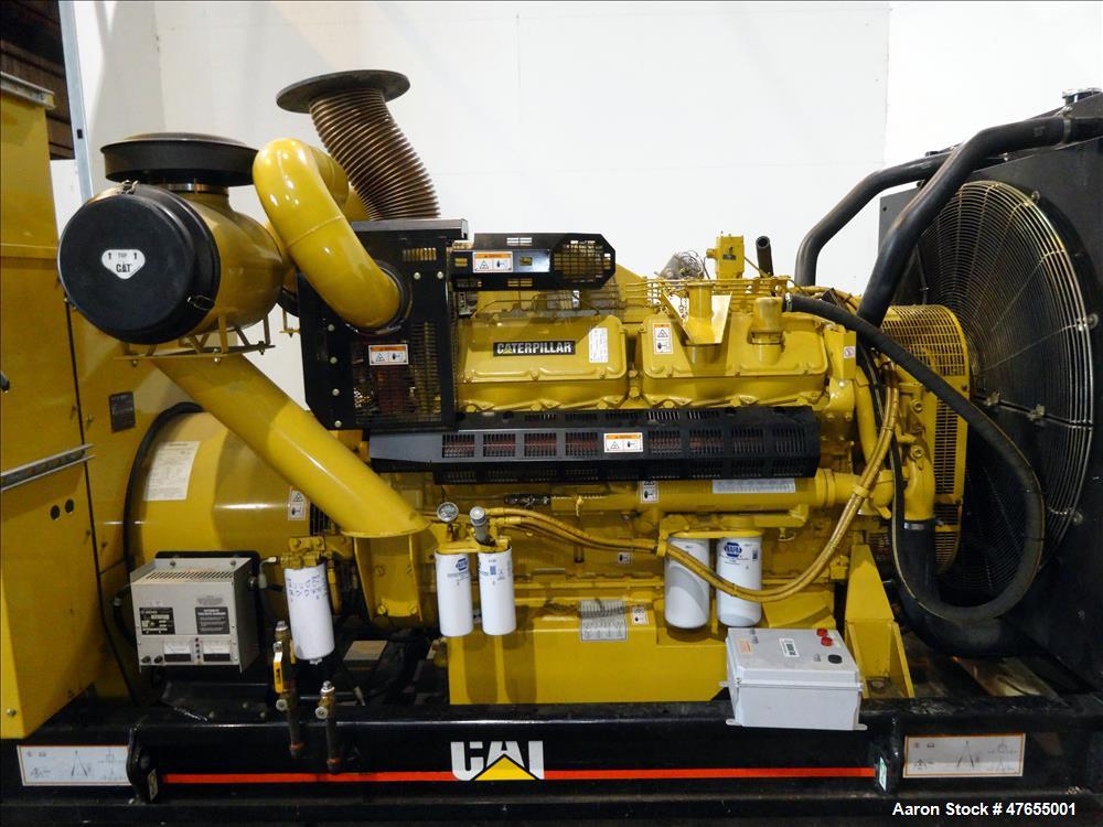 Used CAT 500 kW diesel generator. Caterpillar 3412 engine.