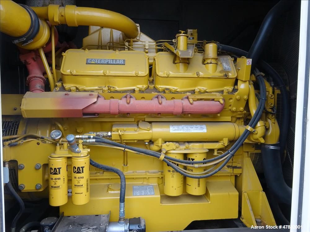 Used CAT 500 kW diesel generator set. Caterpillar 3412 engine