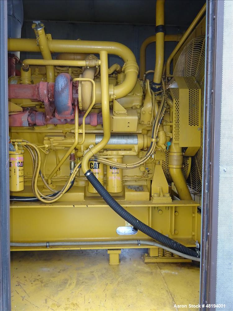 Used Caterpillar 800 kW standby diesel generator set. CAT 3412 engine