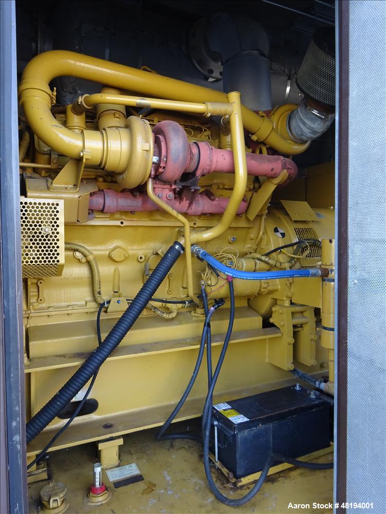 Used Caterpillar 800 kW standby diesel generator set. CAT 3412 engine