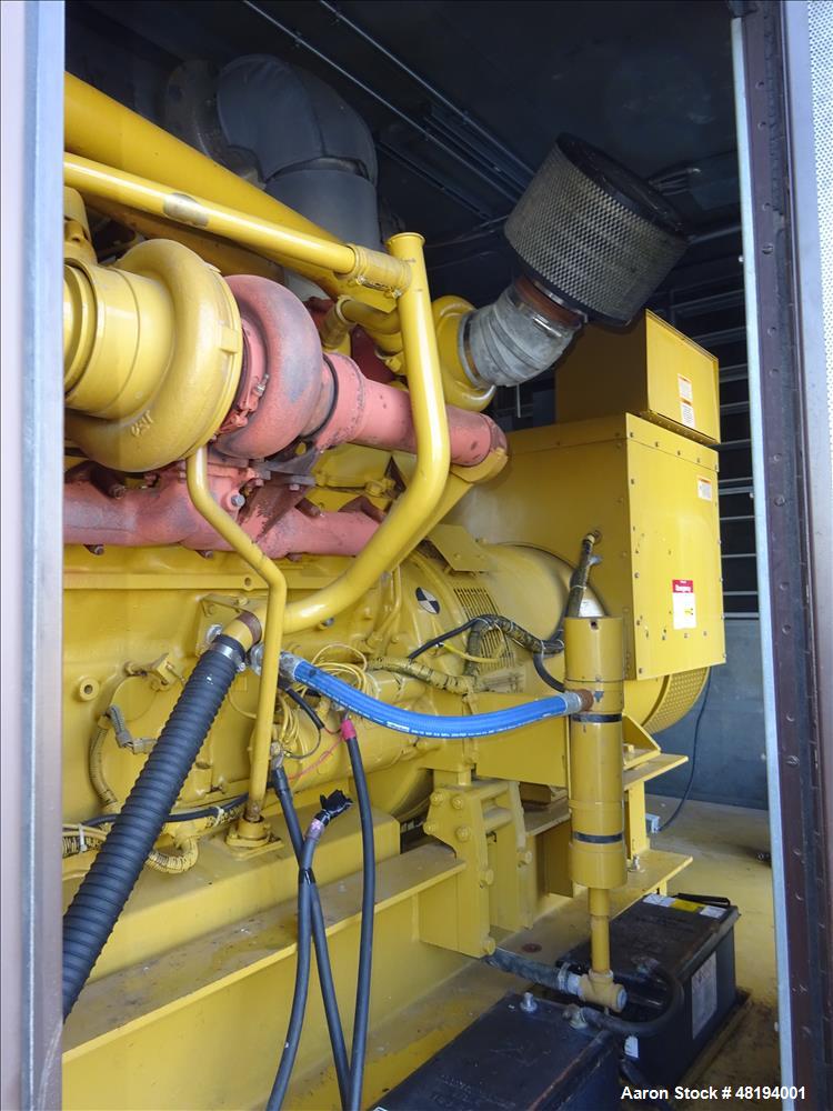 Used Caterpillar 800 kW standby diesel generator set. CAT 3412 engine